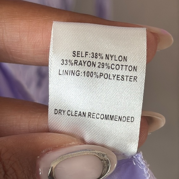 ALI & JAY Lilac Purple Lace Midi Wrap Dress Size M - Picture 6 of 7